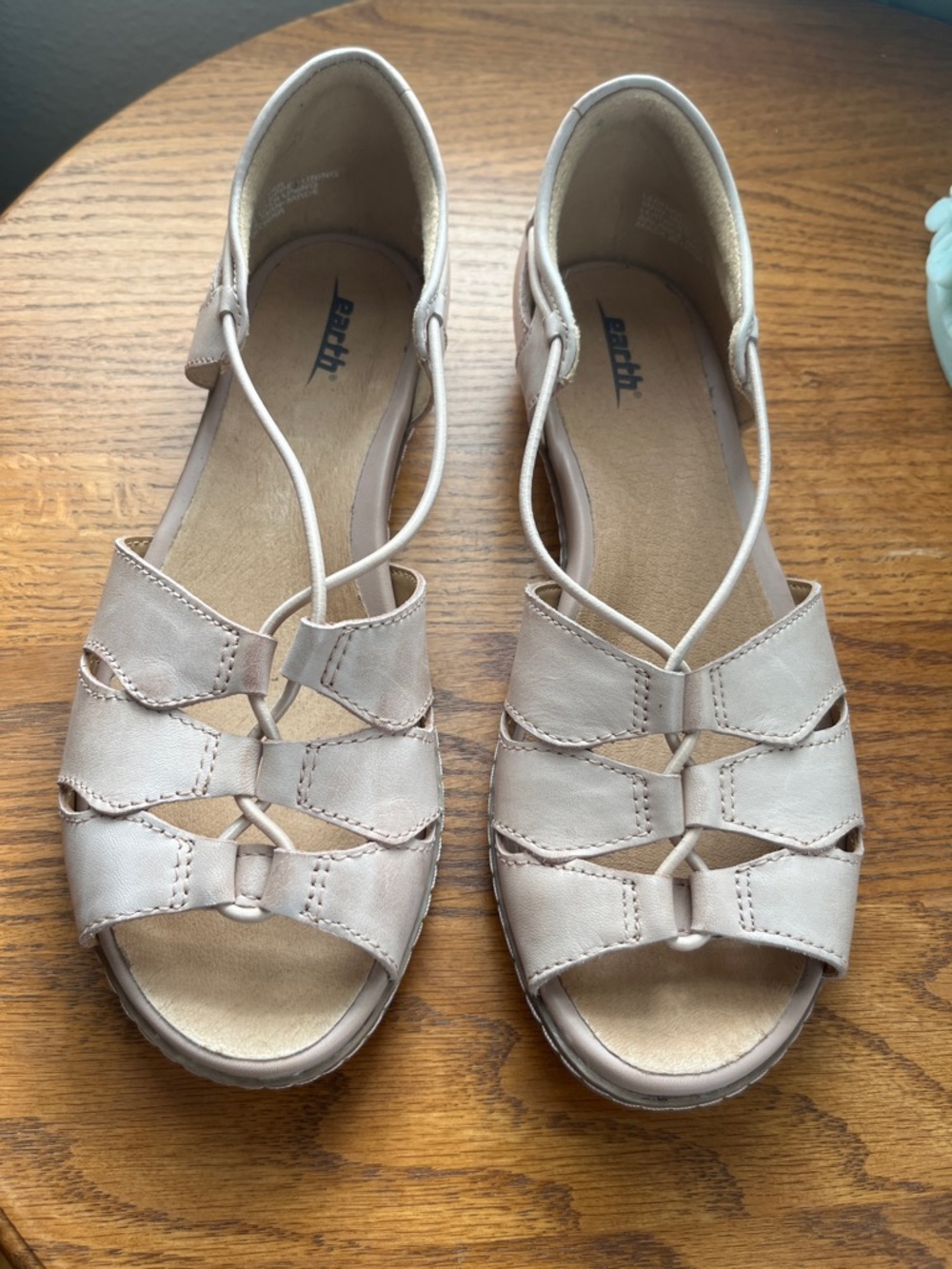 Earth Women's Leather Strappy Sandal - Aloha Blush